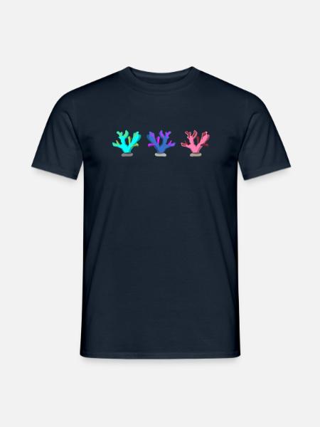 Petits coraux récifs coralliens Aquarium de corail - T-shirt homme - marine