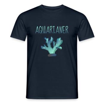 Aquarium Coral Coral Reef Aquarists - Men's T-Shirt - navy - Front - AI Model Male 178 light (178cm)
