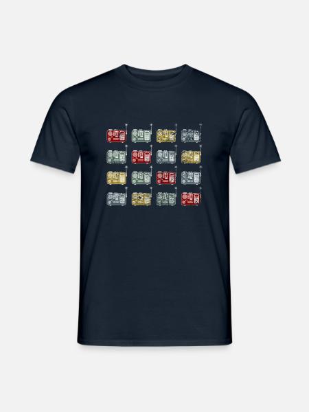 Retro Amateurfunk Funker Hamradio Funkstation - Männer T-Shirt - Navy
