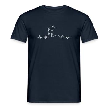 Drôle de chantier de chantier cadeau fréquence - T-shirt homme - marine - Devant - AI Model Male 178 light (178cm)