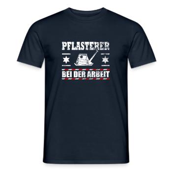 Funny saying plaster paver gift - Men's T-Shirt - navy - Front - AI Model Male 178 light (178cm)