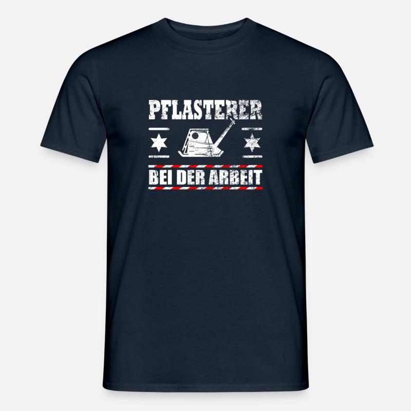 Lustiger Spruch Pflaster Pflasterer Geschenk - Männer T-Shirt - Navy