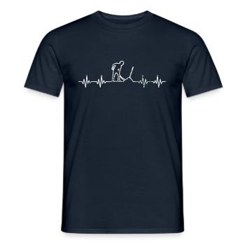 Tiefbau Tiefbauer Frequenz - Männer T-Shirt - Navy - Vorne - AI Model Male 178 light (178cm)