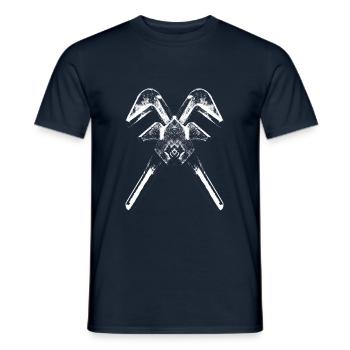 Outils Anglais Clé de réglage - T-shirt homme - marine - Devant - AI Model Male 178 light (178cm)