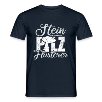 Steinpilz Fluesterer Pilzsammler - Männer T-Shirt - Navy - Vorne - AI Model Male 178 light (178cm)