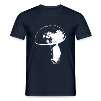 Pilzsammler Steinpilz - Männer T-Shirt - Navy - Vorne - AI Model Male 178 light (178cm)
