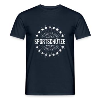 Sportschütze Schütze Schützenverein - Männer T-Shirt - Navy - Vorne - AI Model Male 178 light (178cm)