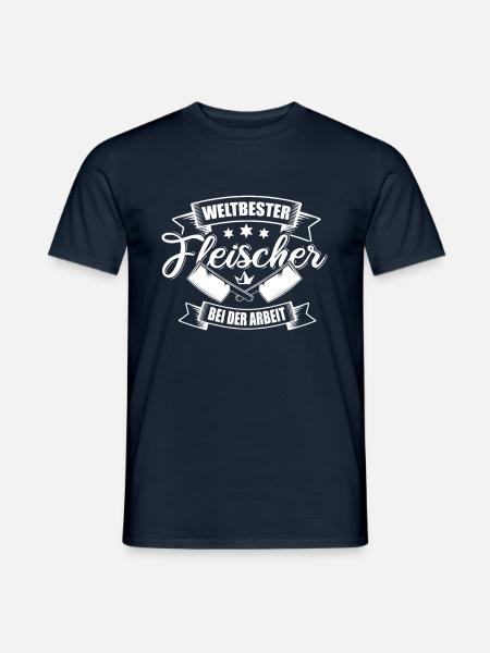 Fleischer Metzger Schlachter - Männer T-Shirt - Navy