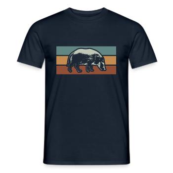 Pinceau porc cochon sanglier afrique - T-shirt homme - marine - Devant - AI Model Male 178 light (178cm)