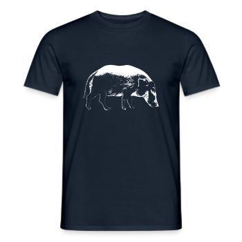 Sanglier Sanglier - T-shirt homme - marine - Devant - AI Model Male 178 light (178cm)