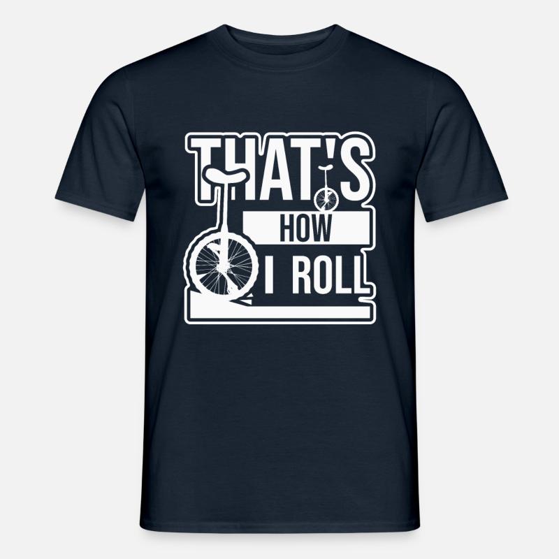 Einradfahren - Männer T-Shirt - Navy
