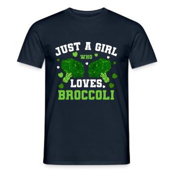 brocoli - T-shirt homme - marine - Devant - AI Model Male 178 light (178cm)