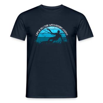 Kiteboarder - Männer T-Shirt - Navy - Vorne - AI Model Male 178 light (178cm)