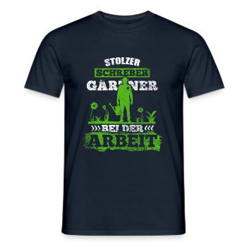 Schrebergarten - Männer T-Shirt - Navy - Vorne - AI Model Male 178 light (178cm)