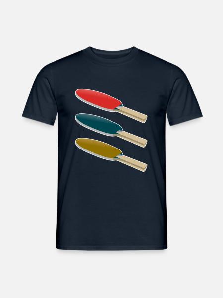 Tischtennisschläger - Männer T-Shirt - Navy