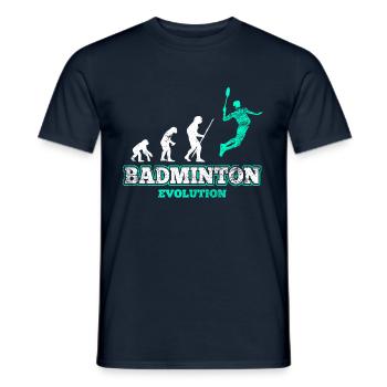 Badminton Badminton Player - Men's T-Shirt - navy - Front - AI Model Male 178 light (178cm)