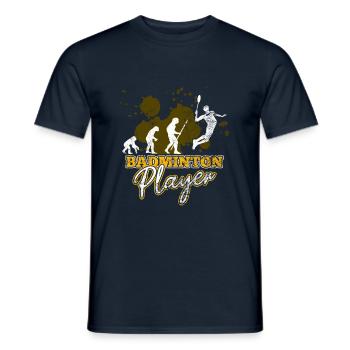 Cool Badminton - Men's T-Shirt - navy - Front - AI Model Male 178 light (178cm)