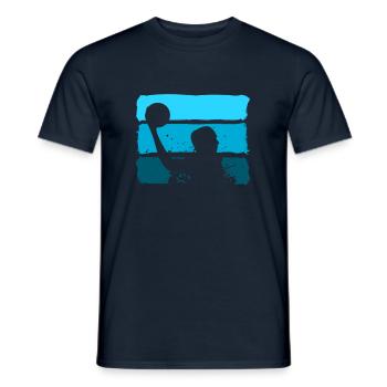Wasserball Wasserballer - Männer T-Shirt - Navy - Vorne - AI Model Male 178 light (178cm)