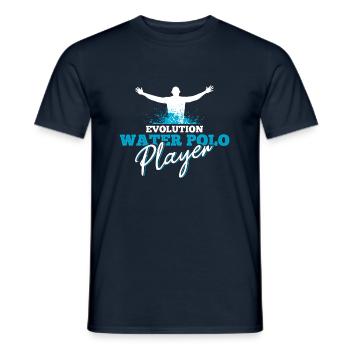Water polo water polo player - Men's T-Shirt - navy - Front - AI Model Male 178 light (178cm)