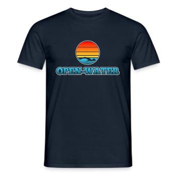 Schwimmer Schwimmen - Männer T-Shirt - Navy - Vorne - AI Model Male 178 light (178cm)