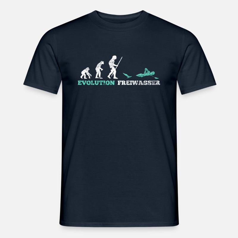 Swimming open water evolution - Men’s T-shirt - navy