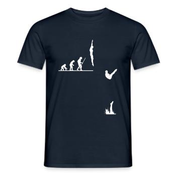 Watersports Diving diving board - Men's T-Shirt - navy - Front - AI Model Male 178 light (178cm)