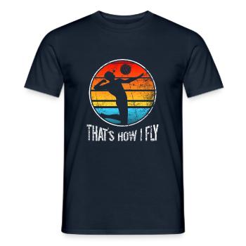 Volleyball volleyball - T-shirt homme - marine - Devant - AI Model Male 178 light (178cm)