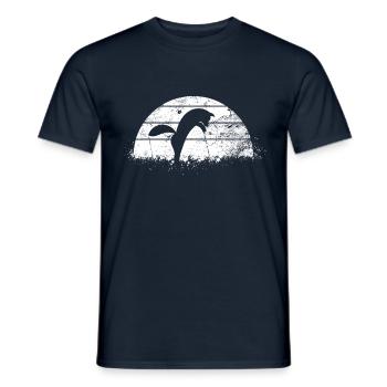Fox - Men's T-Shirt - navy - Front - AI Model Male 178 light (178cm)
