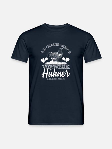 Lustiges Vorwerkhühner Huhn Geflügel - Männer T-Shirt - Navy