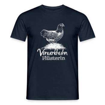 Vorwerkhuhn Huhn Hühnerbauer - Männer T-Shirt - Navy - Vorne - AI Model Male 178 light (178cm)