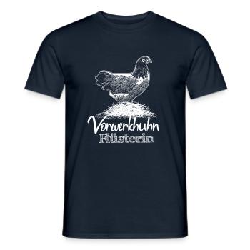 Vorwerkhuhn Flüsterin Hühner - Männer T-Shirt - Navy - Vorne - AI Model Male 178 light (178cm)