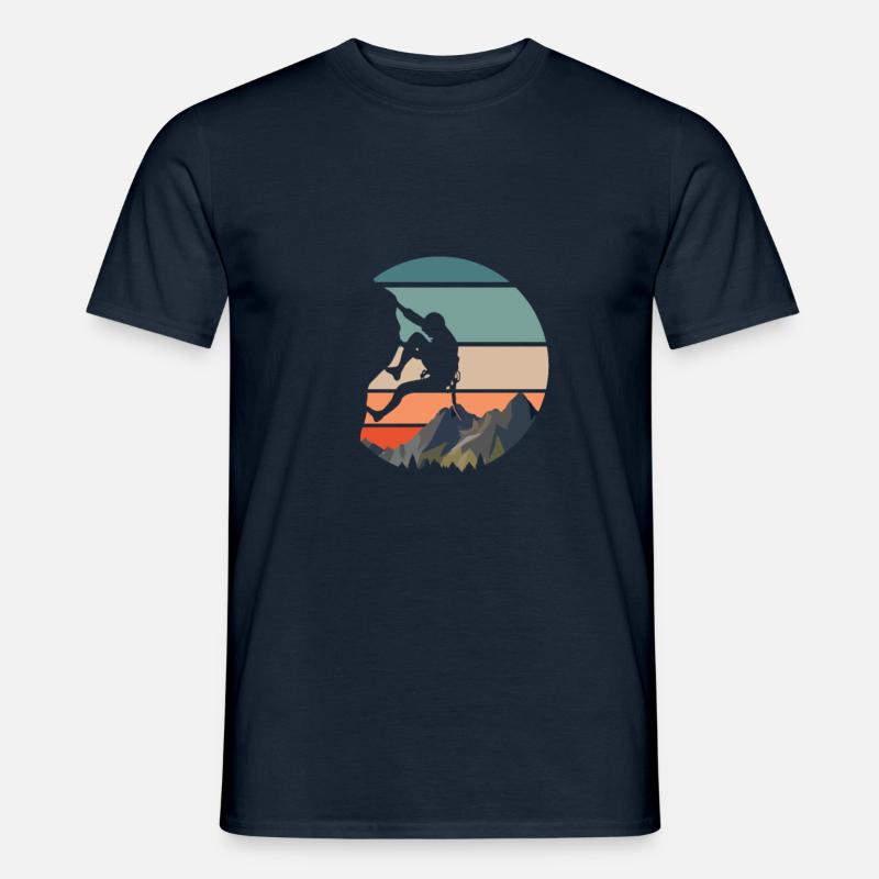 Vintage boulderer boulder gift - Men’s T-shirt - navy