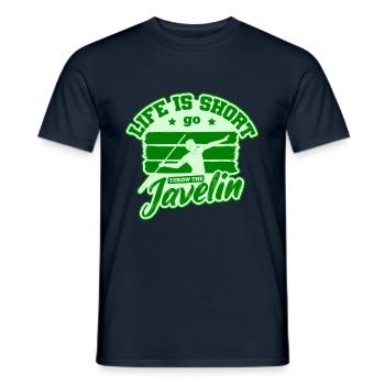 Lancer du javelot lancer du javelot - T-shirt homme - marine - Devant - AI Model Male 178 light (178cm)