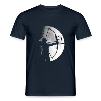 Moon archer - Men's T-Shirt - navy - Front - AI Model Male 178 light (178cm)