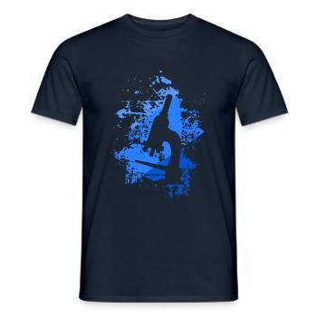 microscope - Men's T-Shirt - navy - Front - AI Model Male 178 light (178cm)