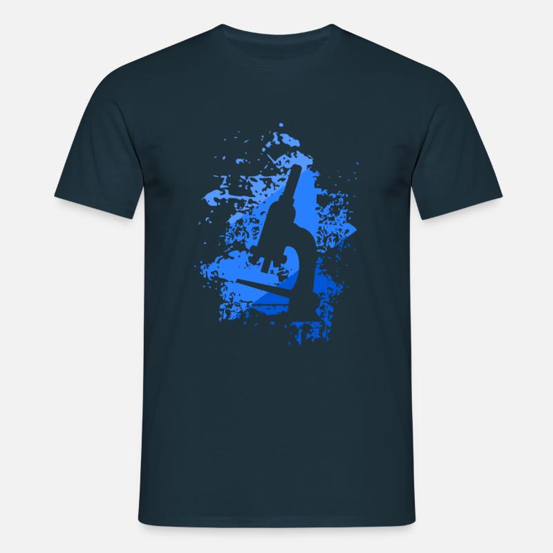 microscope - Men's T-Shirt - navy