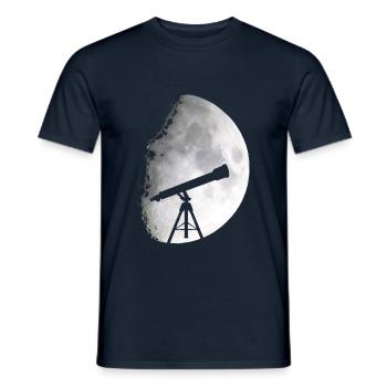 Espace télescopique - T-shirt homme - marine - Devant - AI Model Male 178 light (178cm)