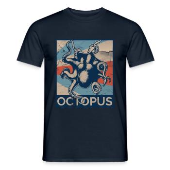 Pieuvres - T-shirt homme - marine - Devant - AI Model Male 178 light (178cm)