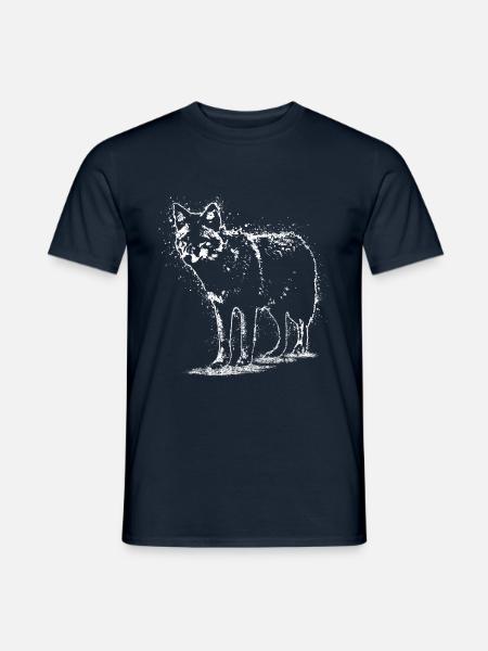 Wolf Spruch Wolfsrudel - Men's T-Shirt - navy