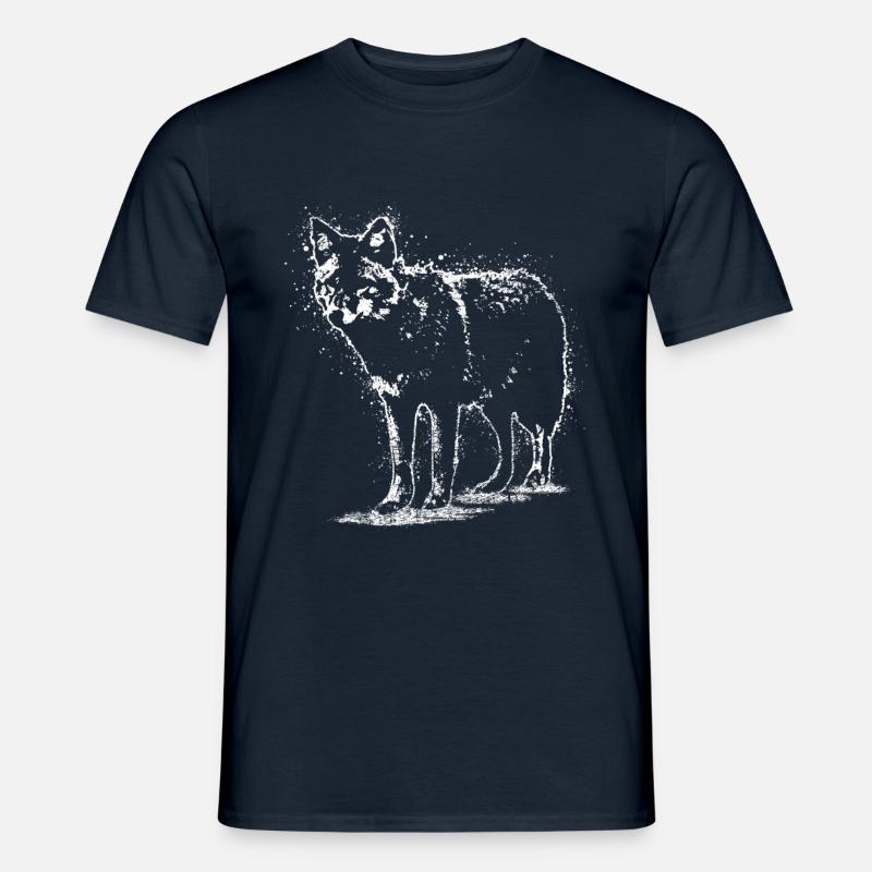 Wolf Spruch Wolfsrudel - Men’s T-shirt - navy
