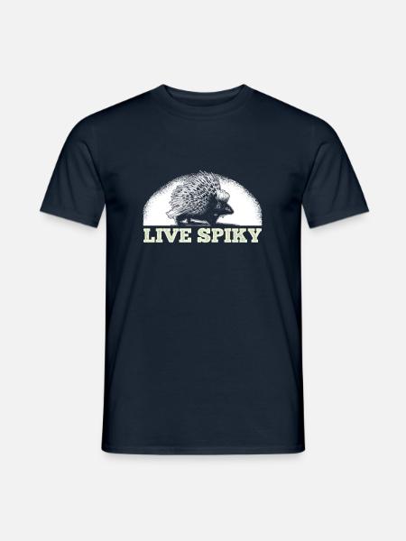 Stekelig stekelvarken knaagdier - Heren T-shirt - navy