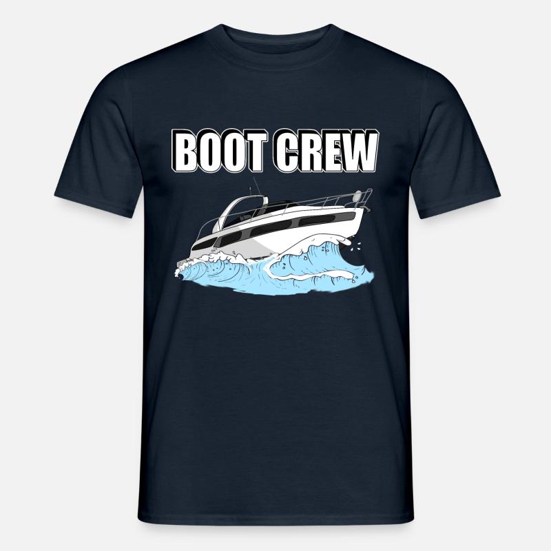 Boot Crew Motorboot - Männer T-Shirt - Navy