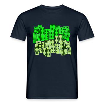 ville cité arrondissement - T-shirt homme - marine - Devant - AI Model Male 178 light (178cm)