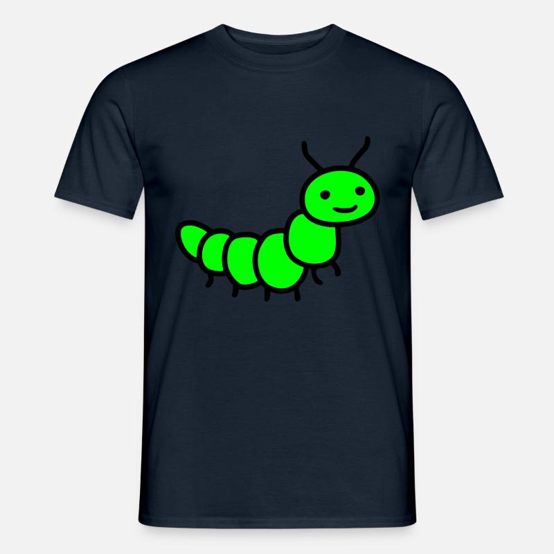 Raupe - Männer T-Shirt - Navy
