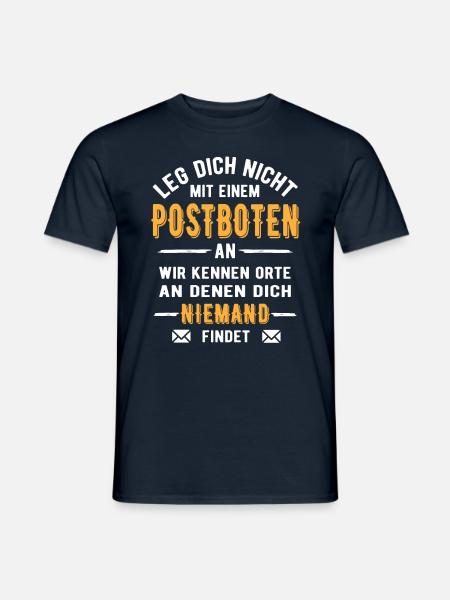 Postbote kennen Orte Niemand findet - Männer T-Shirt - Navy