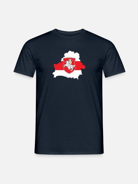 Belarus Pagonya flag, Pagonia Belarus - Men's T-Shirt - navy