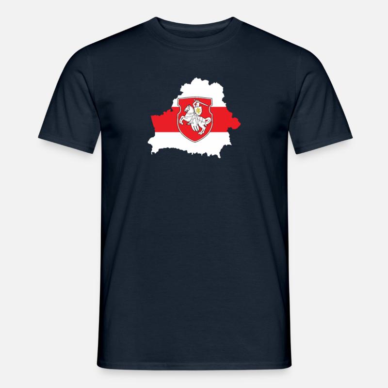 Drapeau Biélorussie Pagonya, Pagonie Biélorussie - T-shirt homme - marine