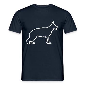 Shepherd Dog - Men's T-Shirt - navy - Front - AI Model Male 178 light (178cm)