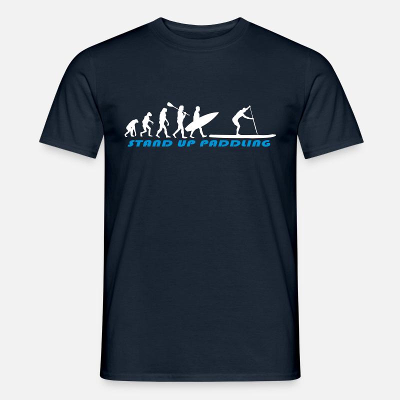 SUP Evolution - Stand Up Paddling - Männer T-Shirt - Navy