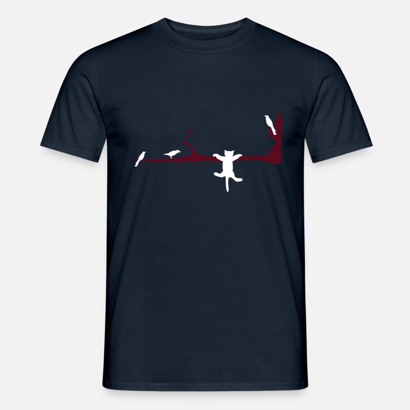 catvogel - Männer T-Shirt - Navy